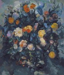 Váza s květinami, 19. století